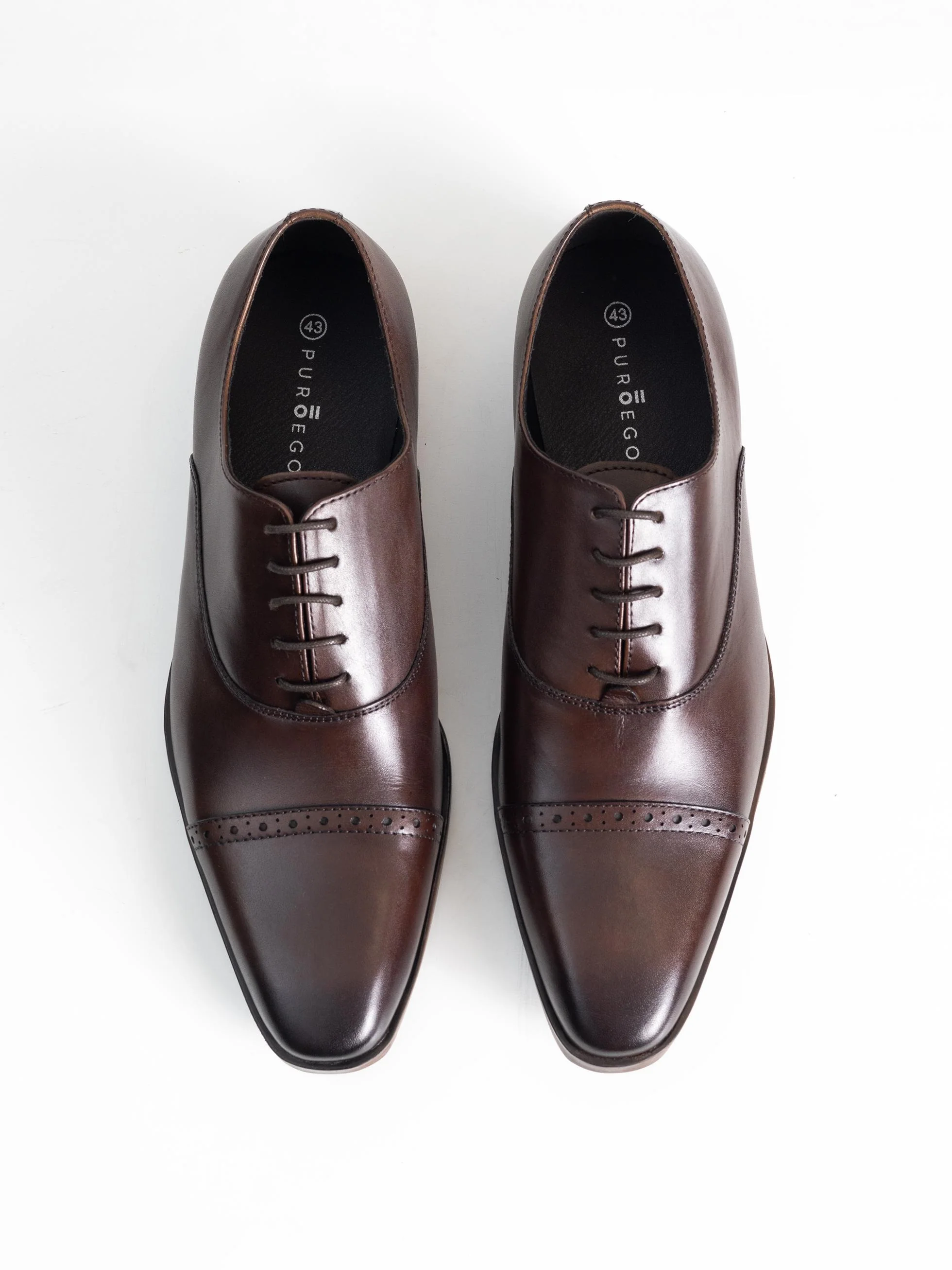 ZAPATO OXFORD QUARTER BROGUE MARRÓN OSCURO - Image 3