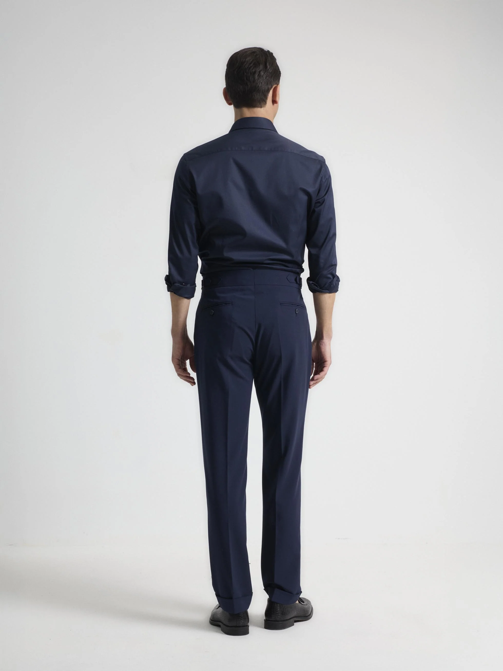 PANTALON ALTO WOOL TOUCH MARINO - Image 4