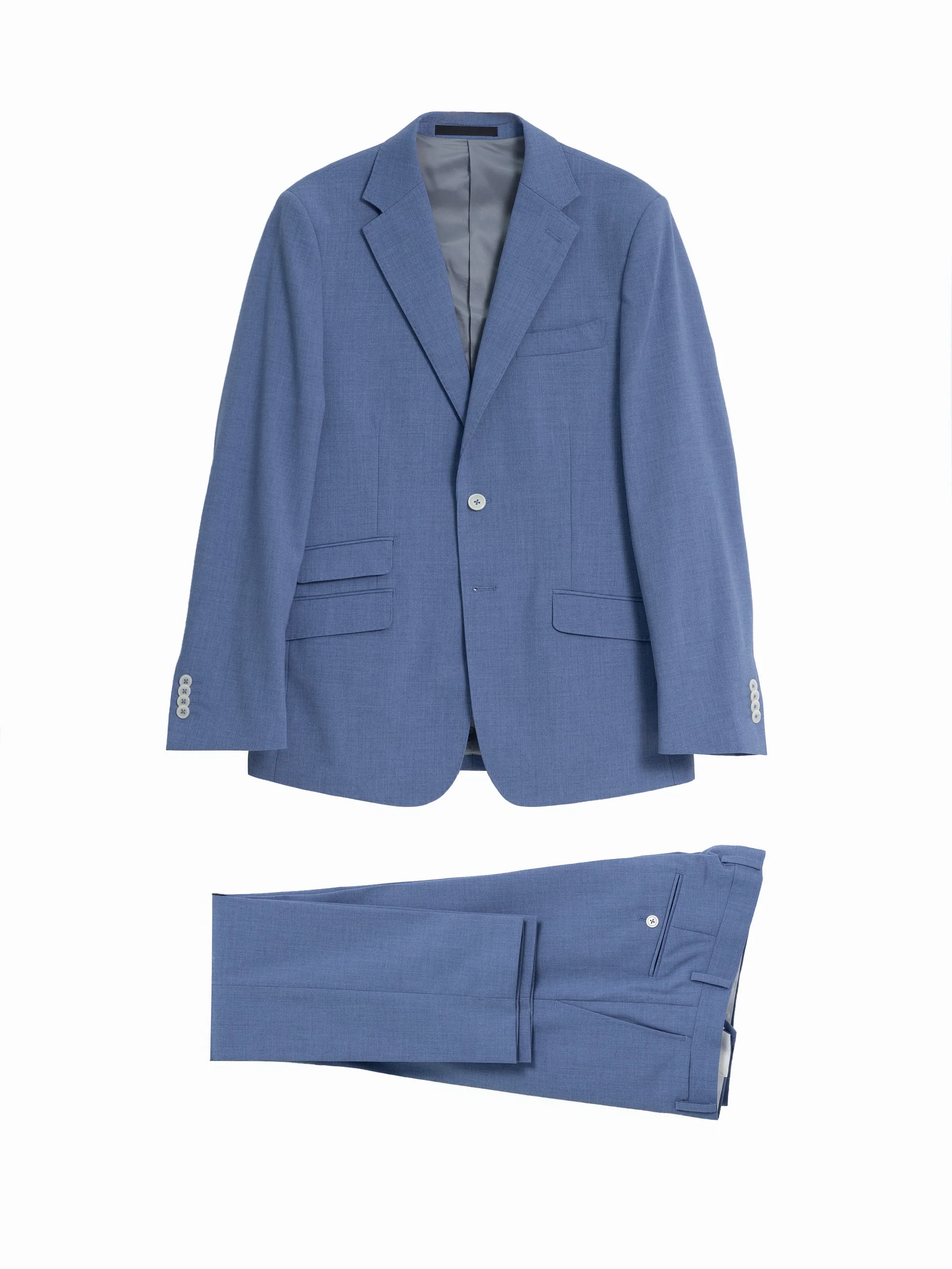 TRAJE FIL A FIL CELESTE - Image 5