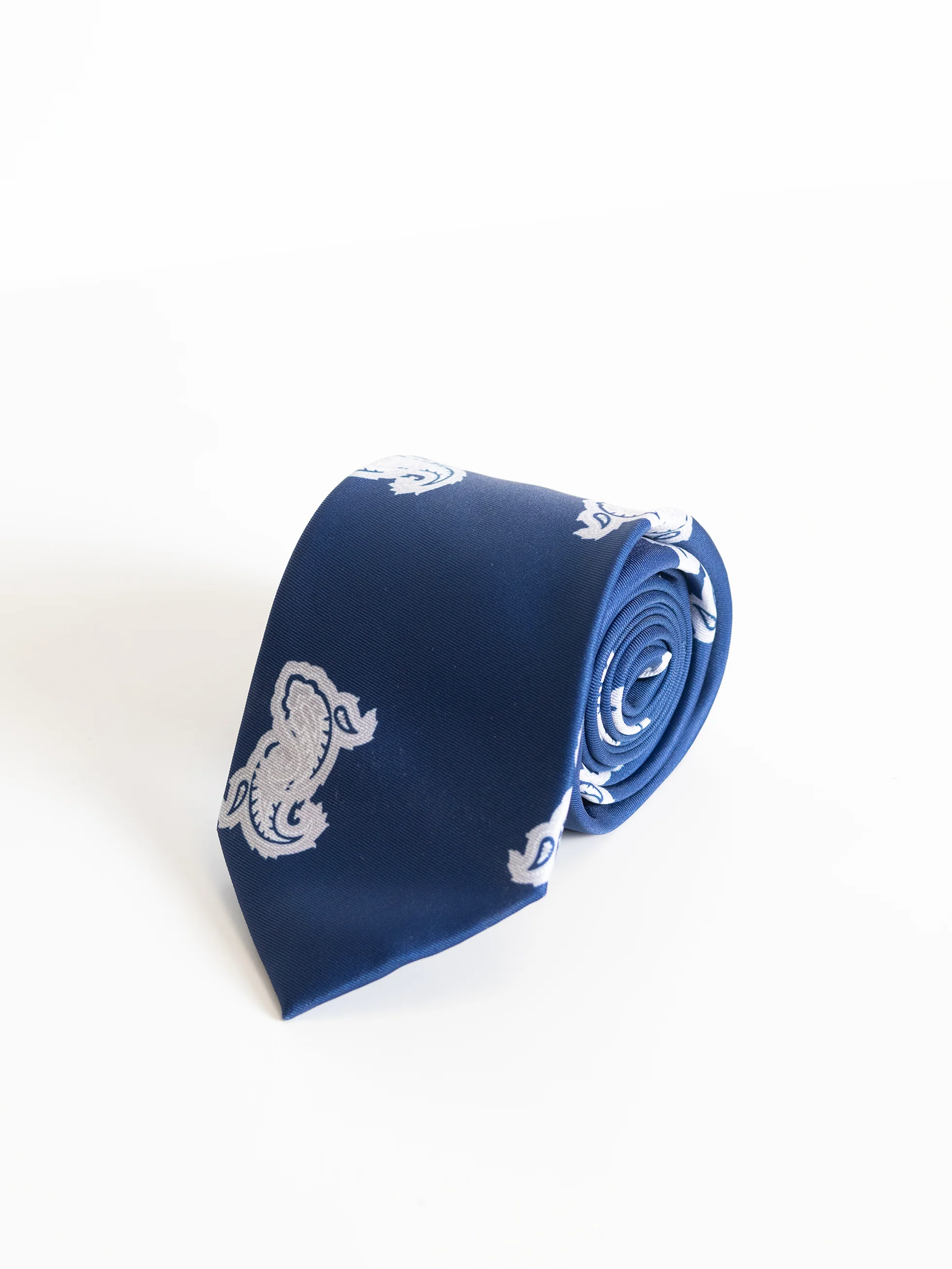 CORBATA PAISLEY AZUL TINTA
