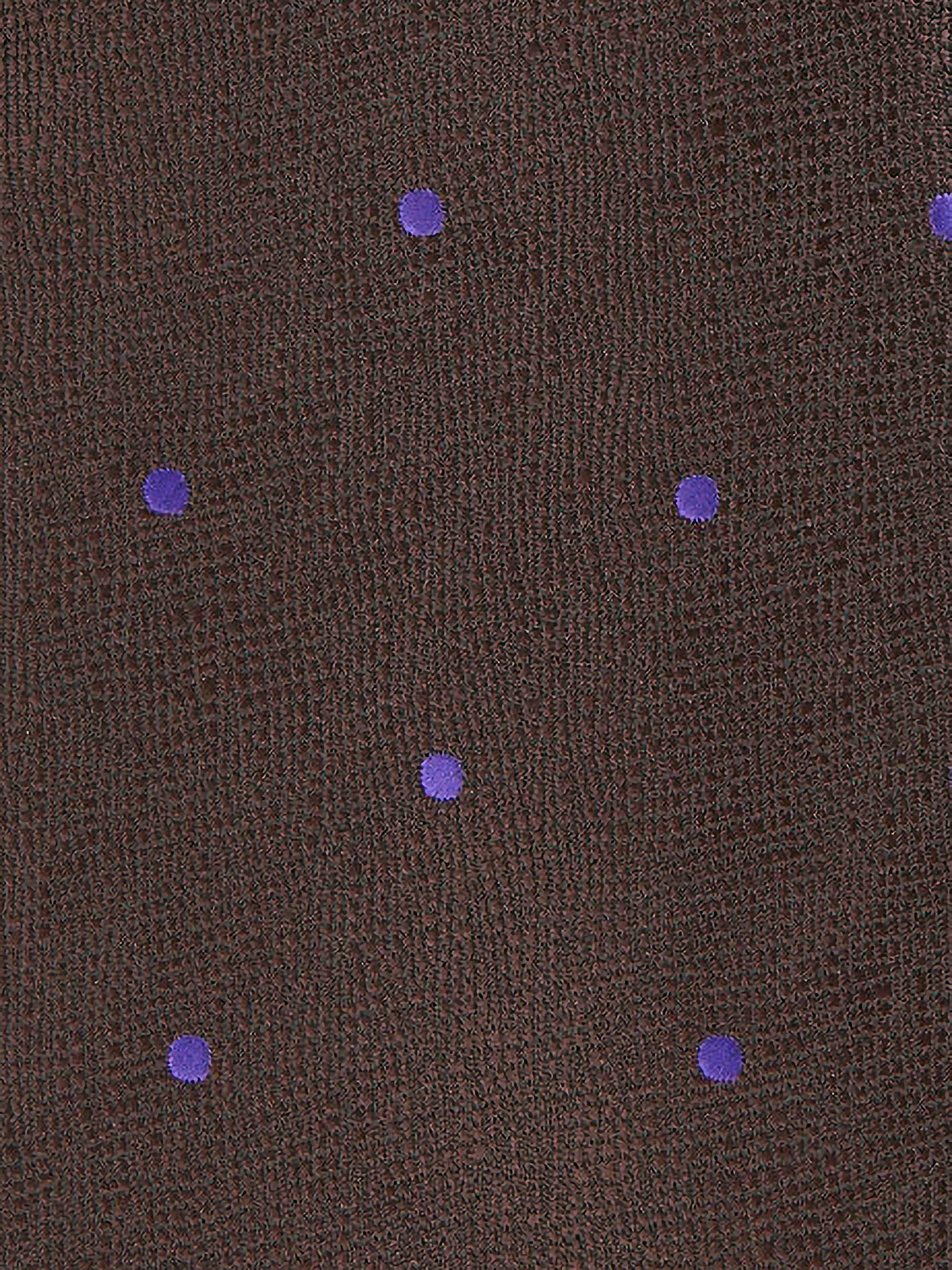 CORBATA LUNARES MARRÓN OSCURO - Image 2