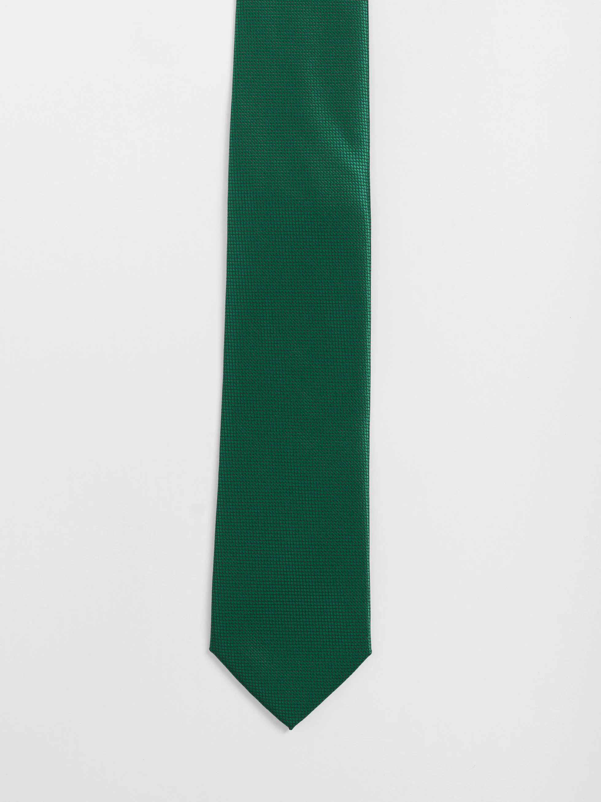 CORBATA TEXTURA MICRO CUADRO VERDE
