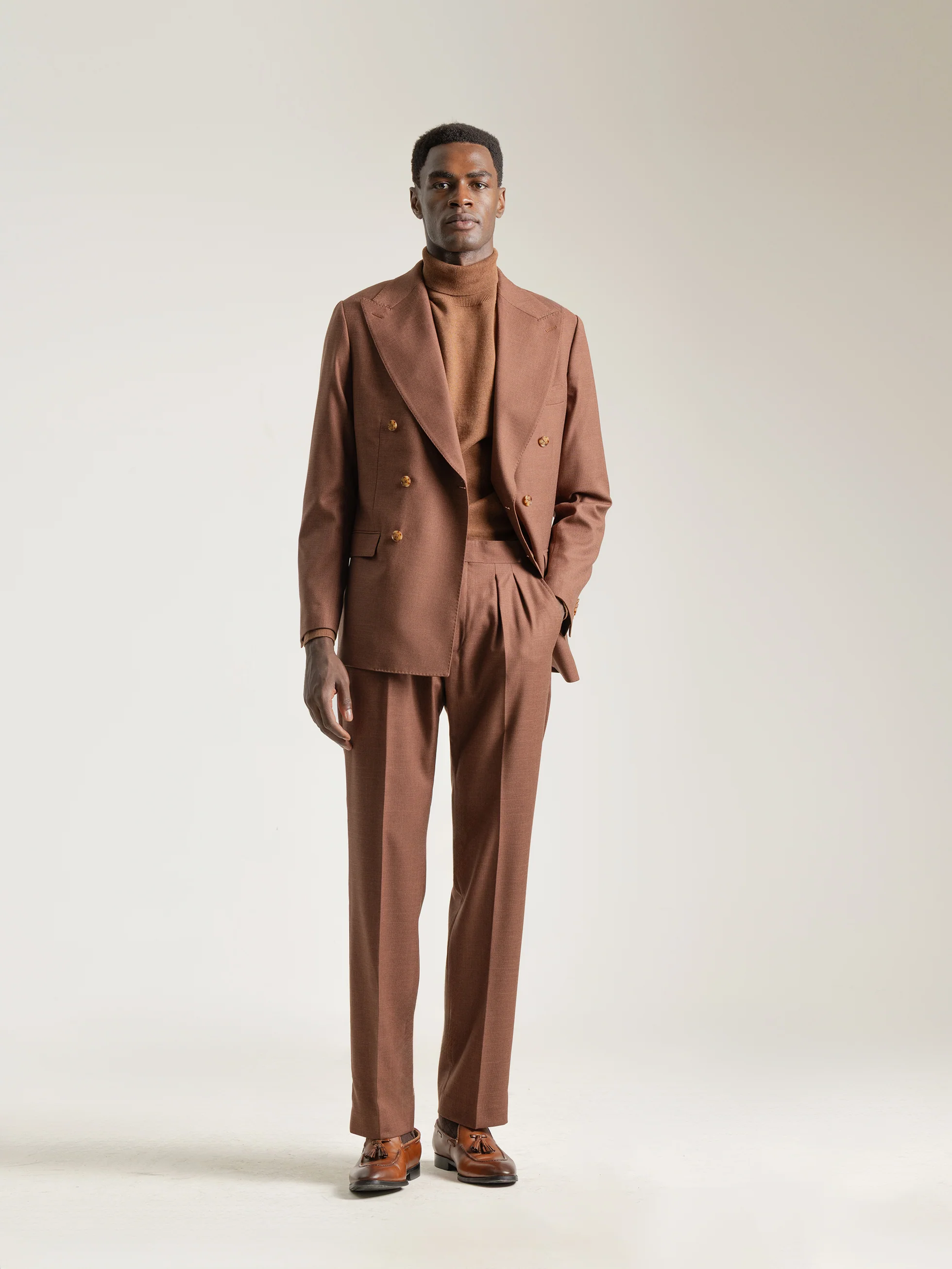 PANTALON ALTO RELAXED FIT TERRACOTTA - Image 3