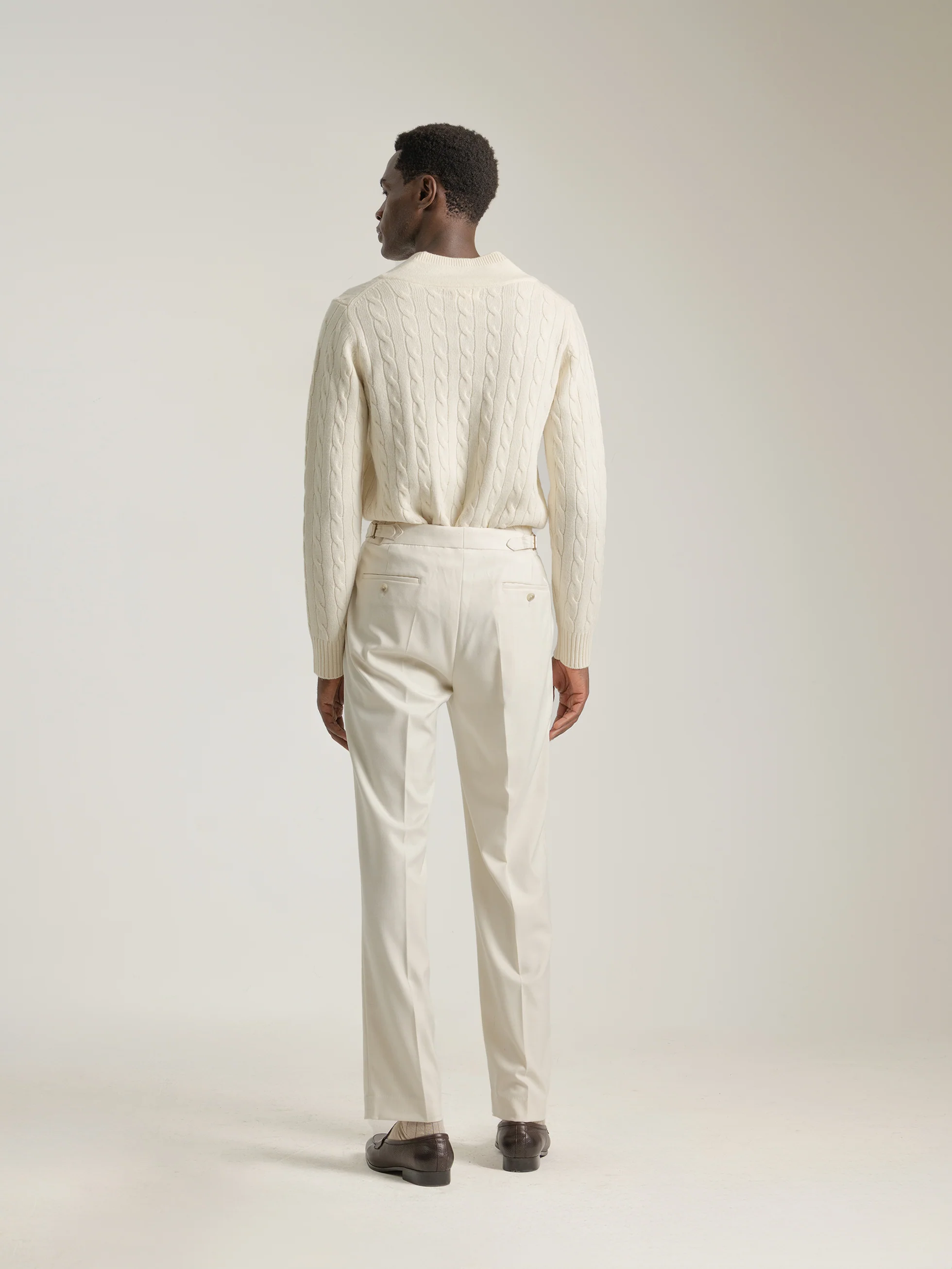 PANTALON ALTO RELAXED FIT MARFIL - Image 6
