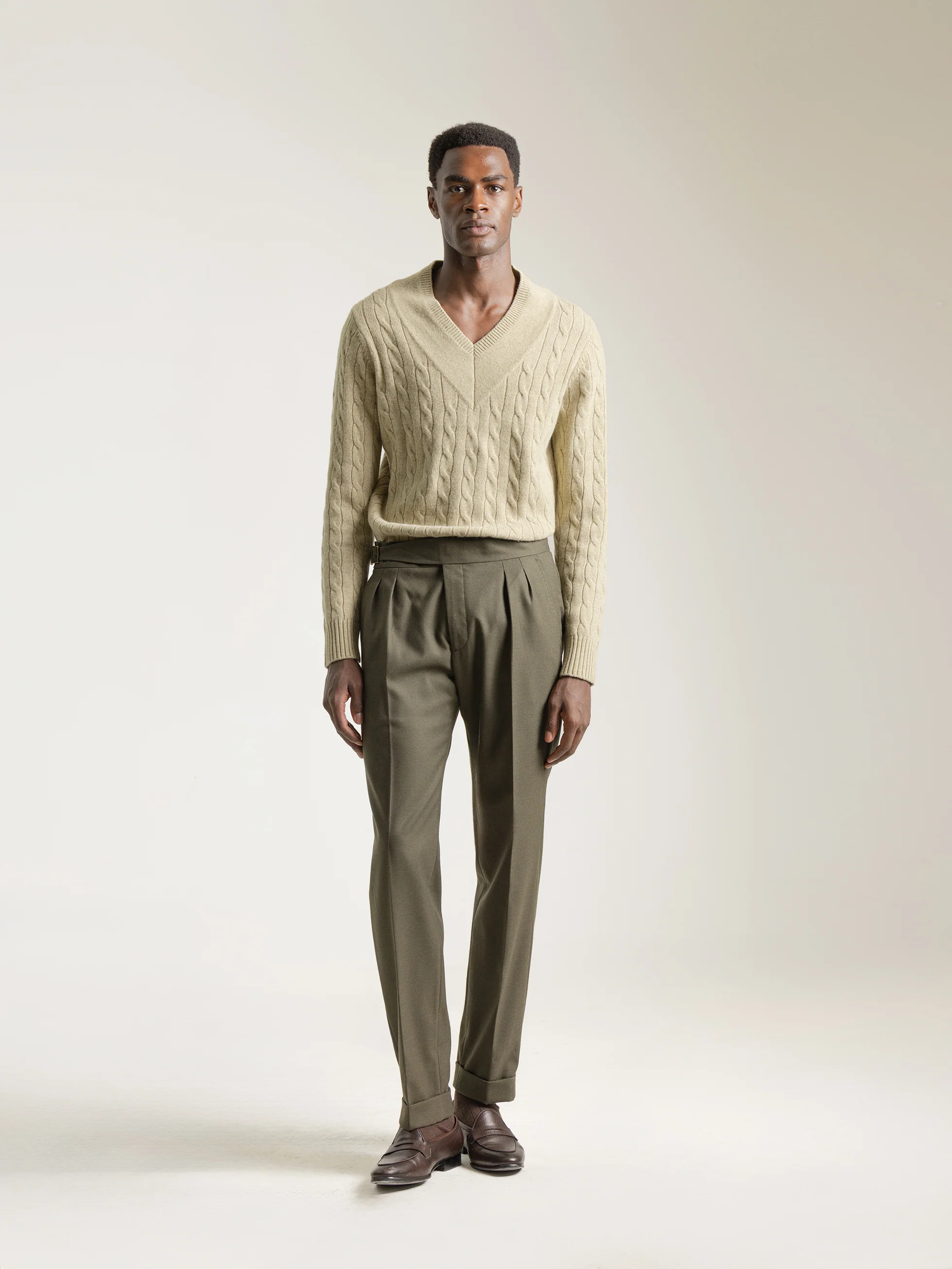 PANTALON GURKHA VERDE OSCURO