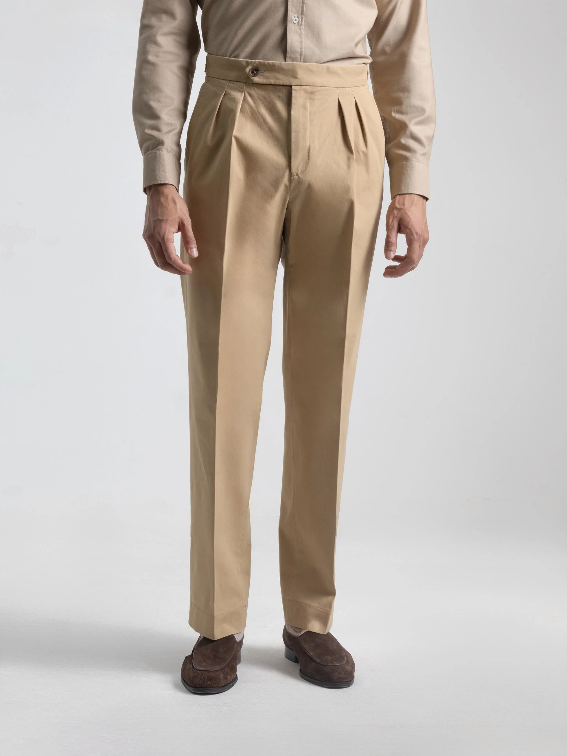 PANTALON RELAXED FIT BEIGE - Image 3