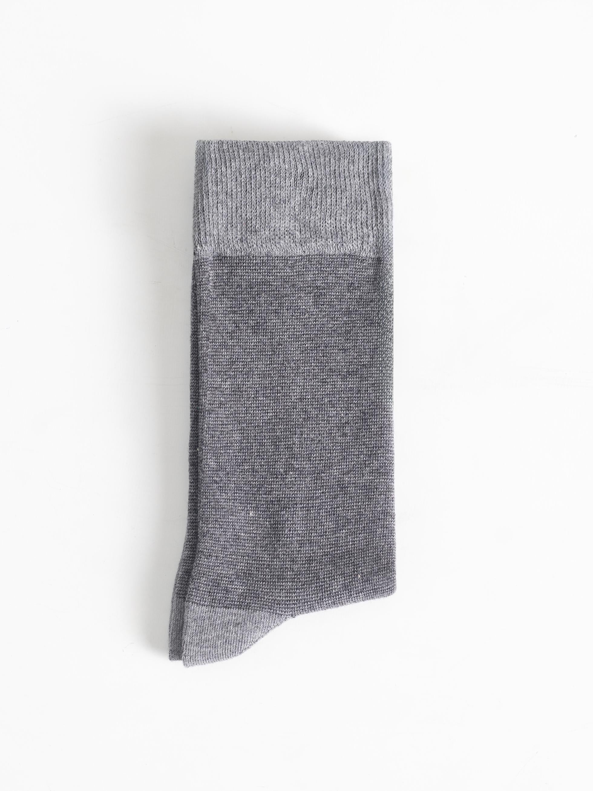 CALCETIN ALGODÓN MICRORAYA GRIS