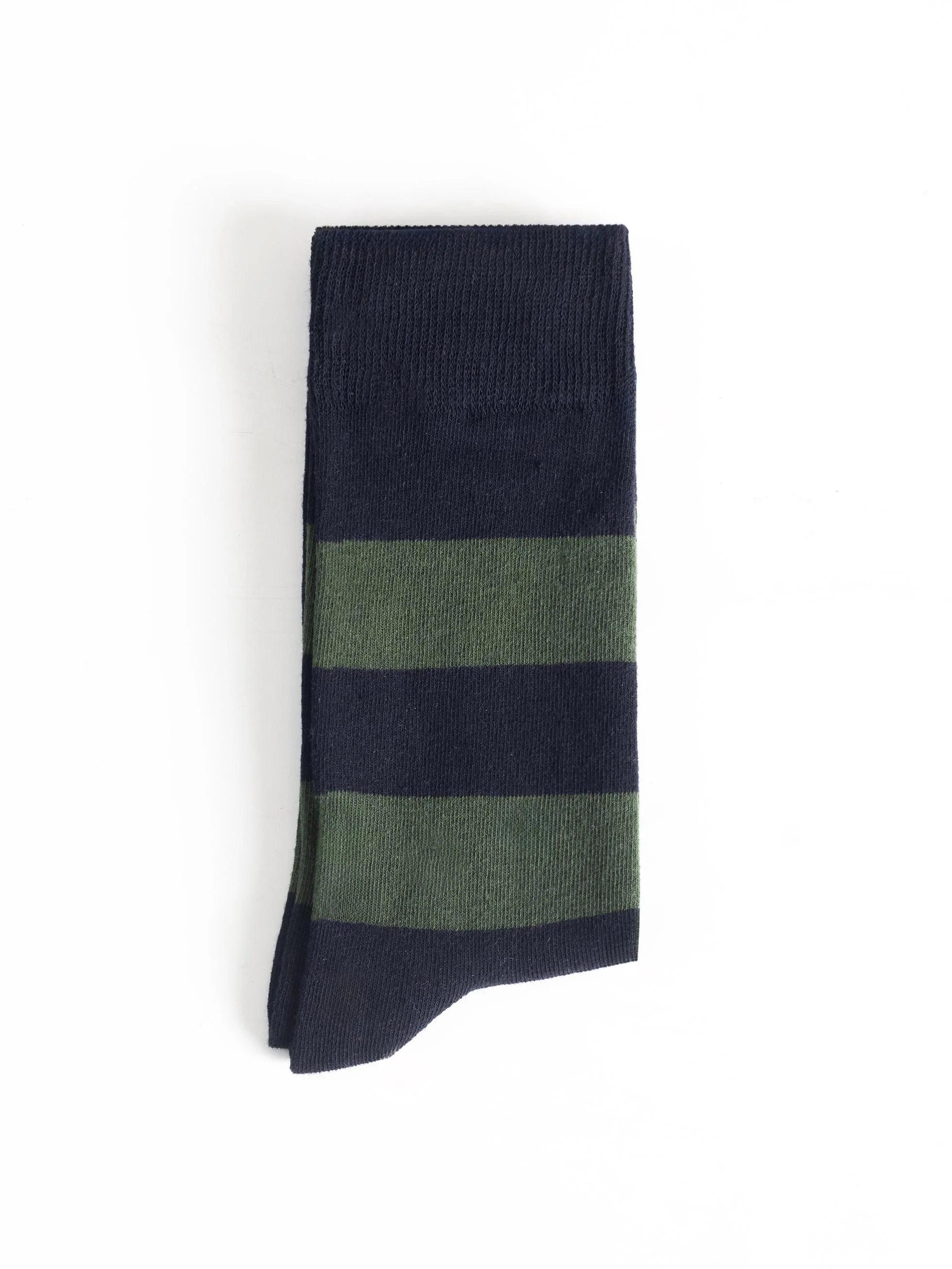 CALCETÍN RAYAS AZUL Y VERDE