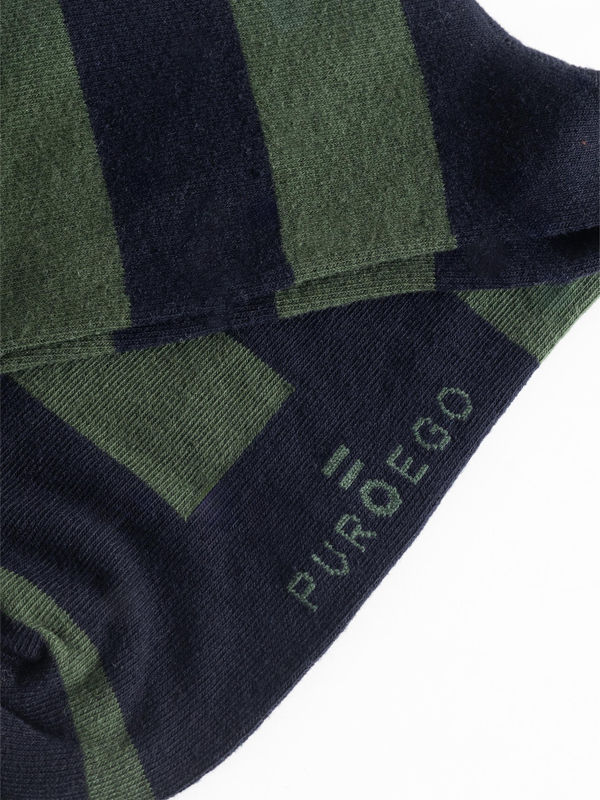 CALCETÍN RAYAS AZUL Y VERDE - Image 2