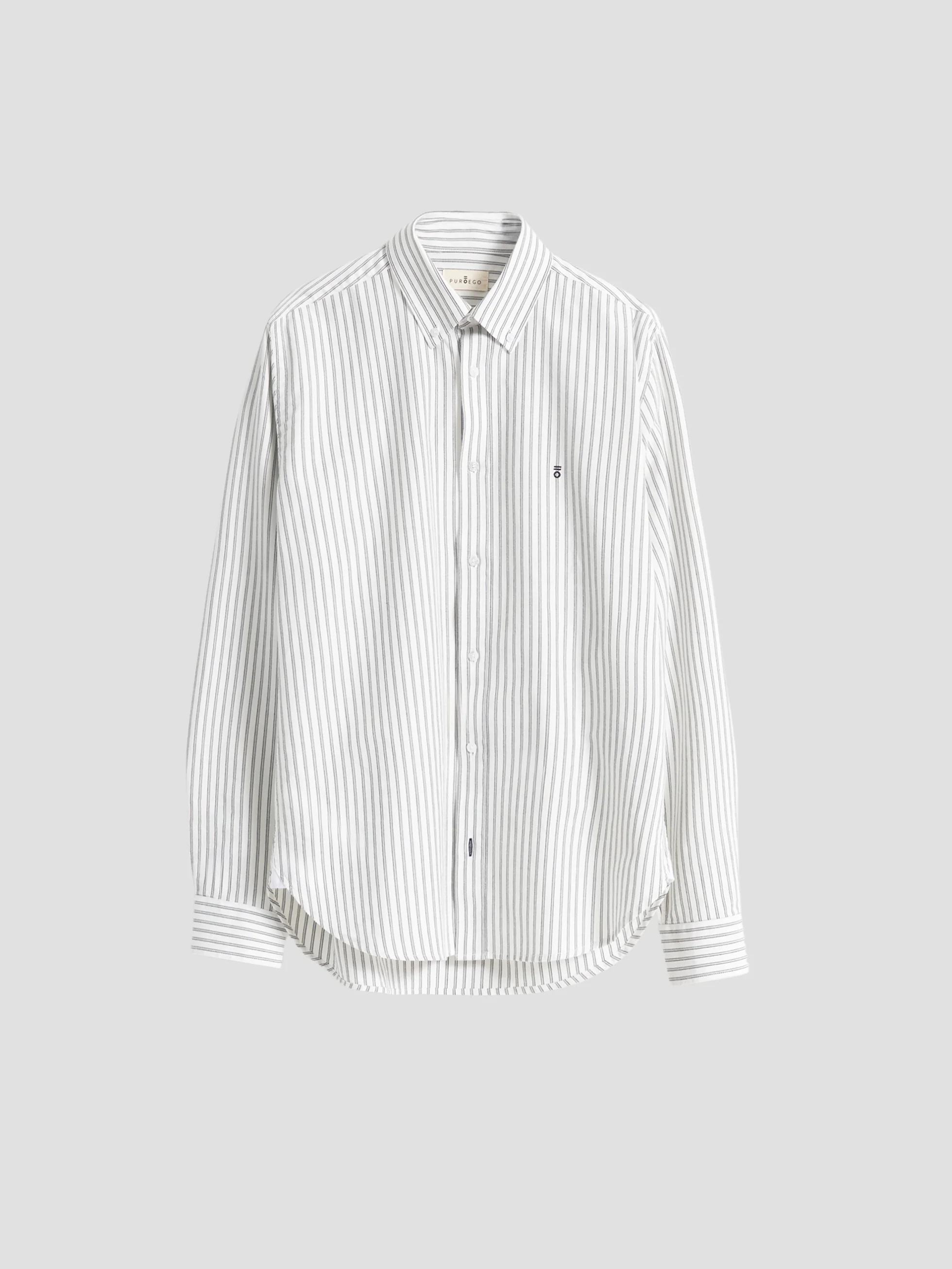CAMISA OXFORD RAYA COMBINADA ALGODÓN VERDE - Image 5