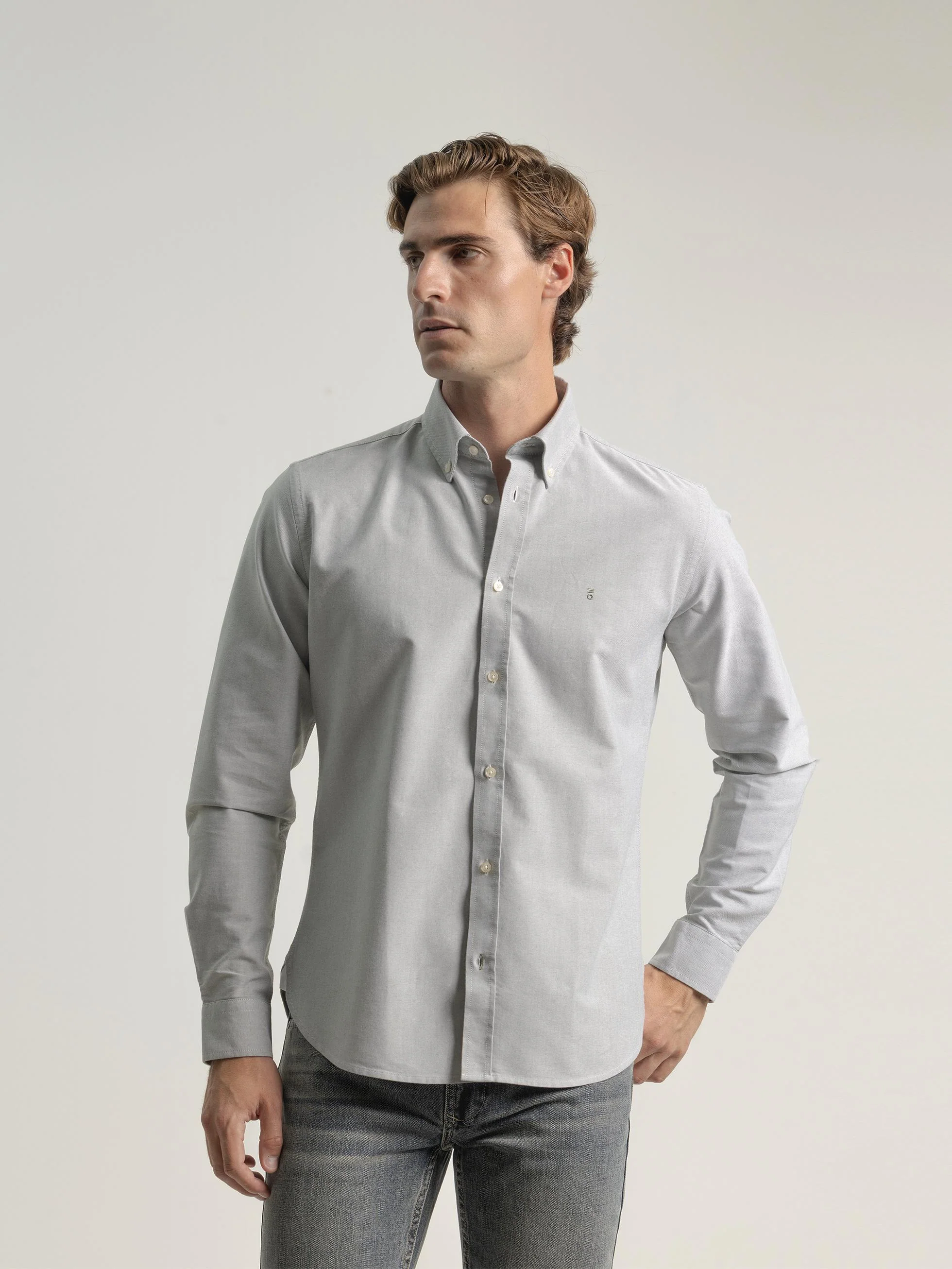 CAMISA OXFORD ALGODÓN VERDE - Image 3