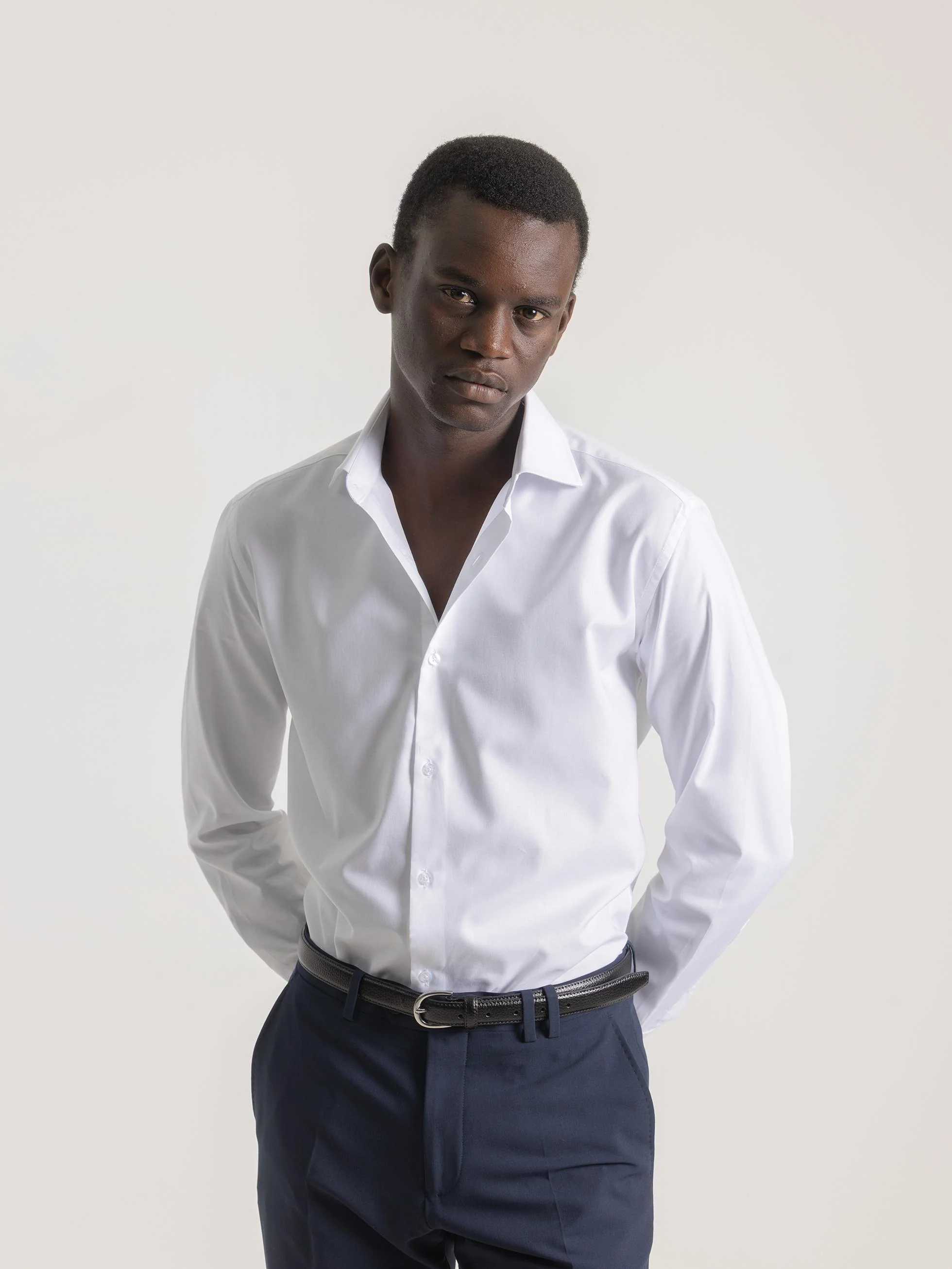 CAMISA VESTIR ESTRUCTURA BLANCA - Image 3