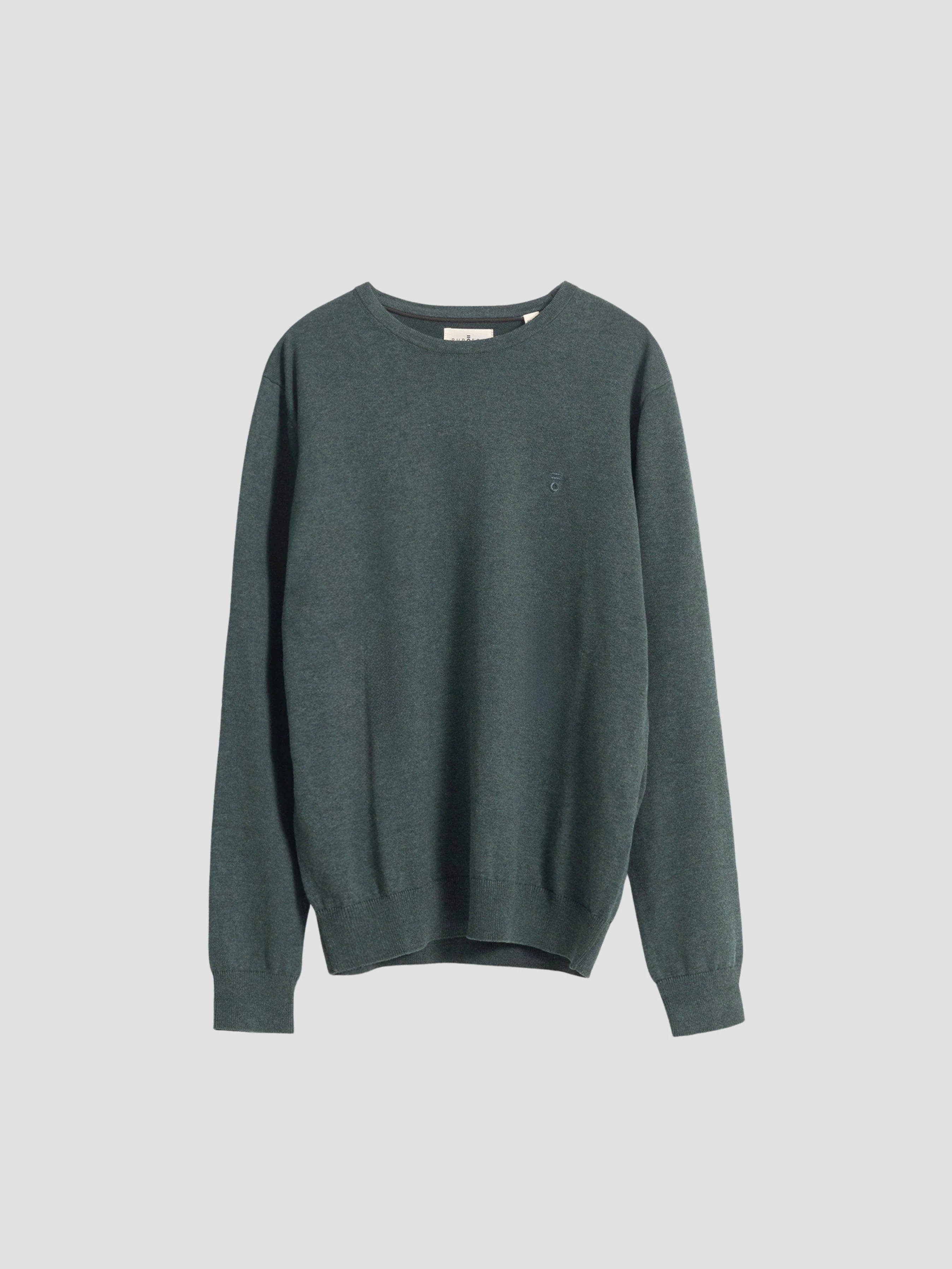 JERSEY ALGODÓN CUELLO REDONDO VERDE BOSQUE - Image 5