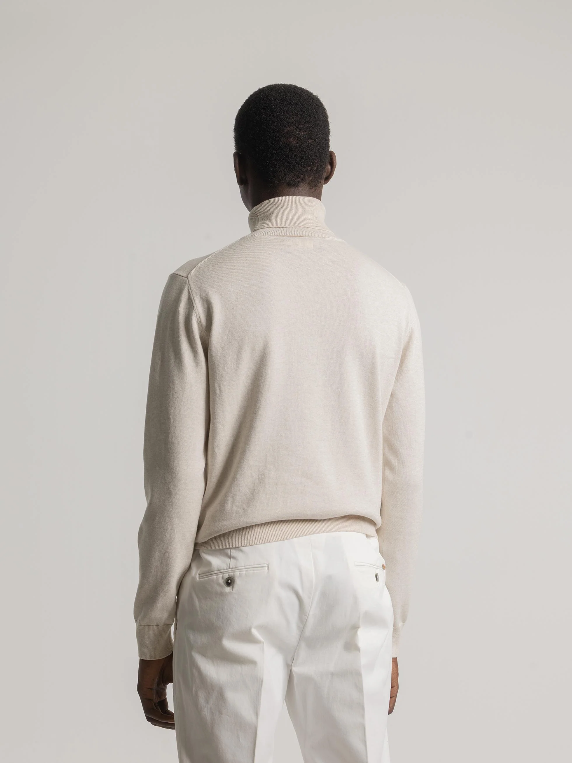 JERSEY CUELLO ALTO BEIGE - Image 4
