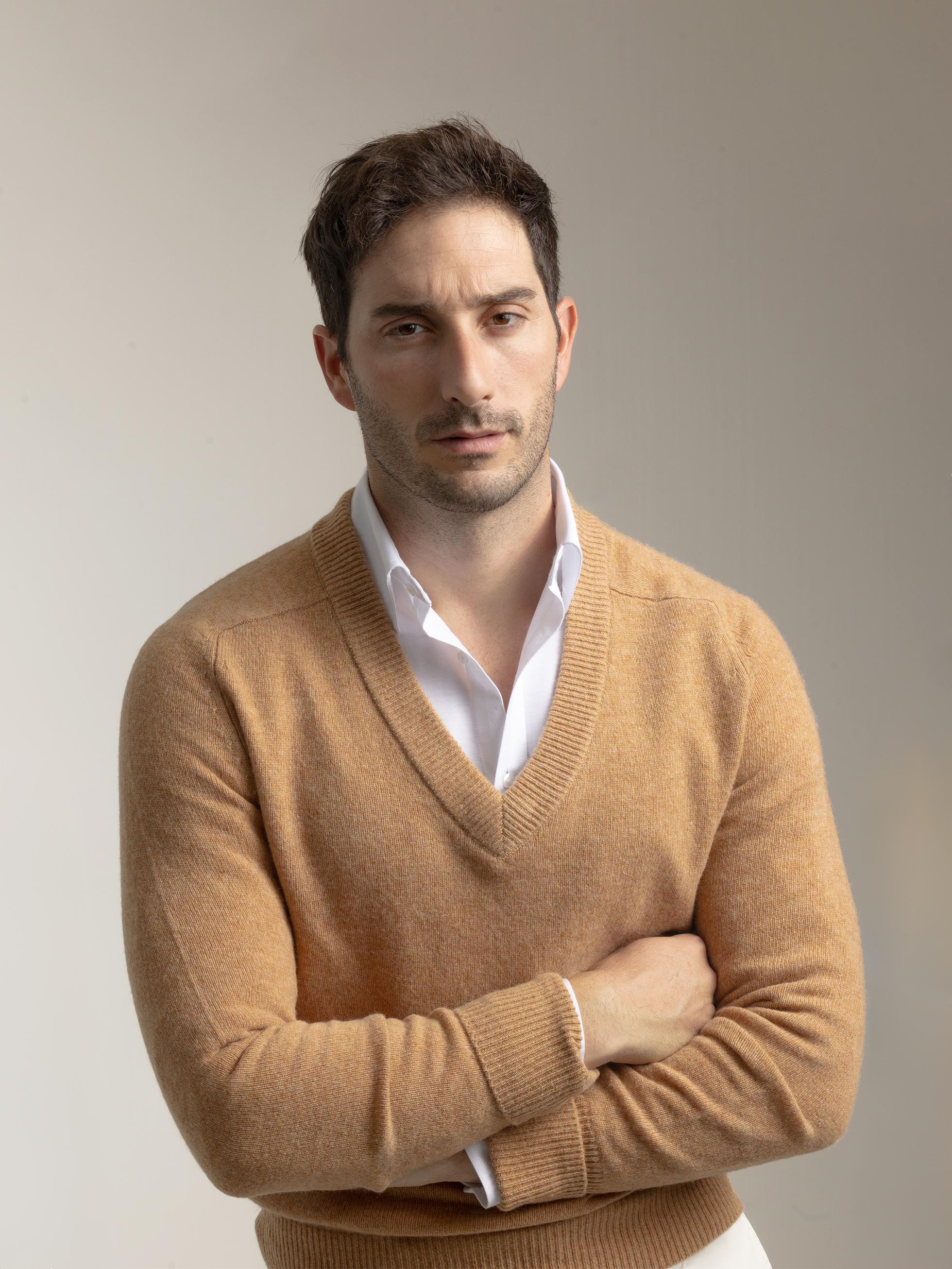 JERSEY CUELLO VINTAGE LANA CAMEL - Image 3