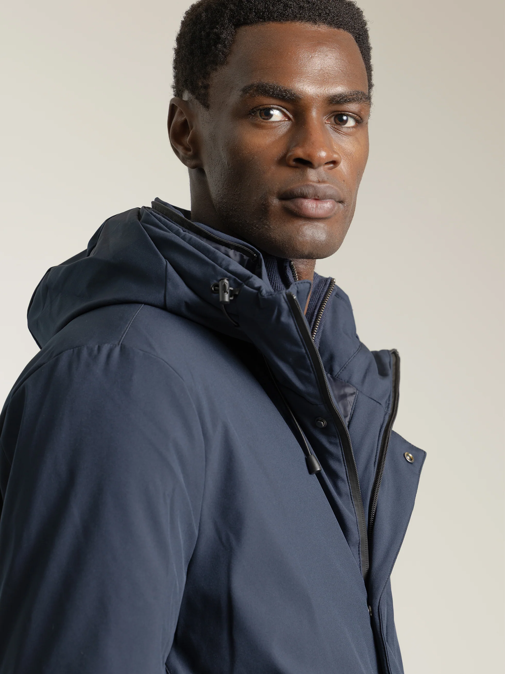 PARKA TÉCNICA CAPUCHA MARINO - Image 2