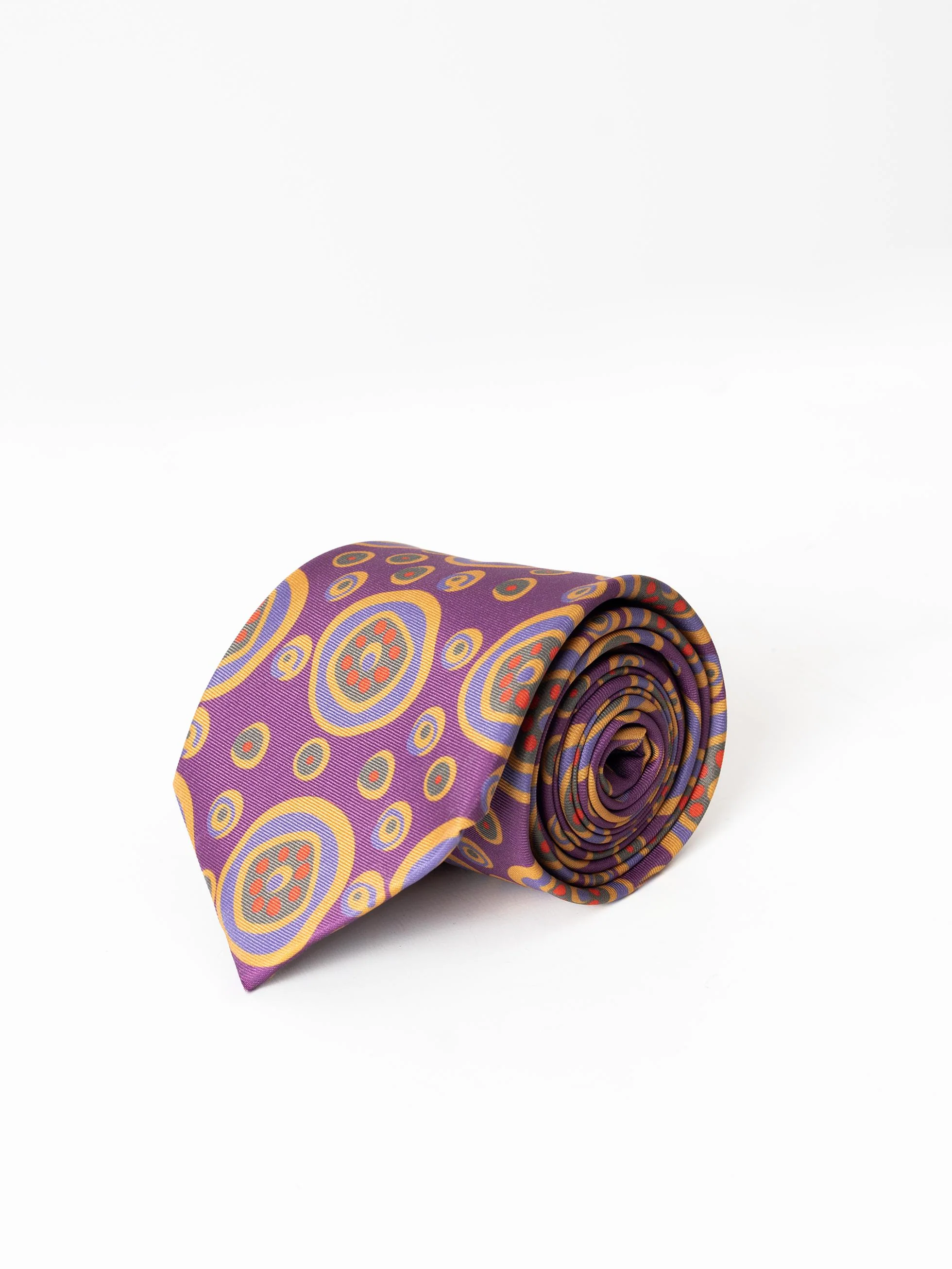 CORBATA MOTIVOS ABSTRACTOS MALVA