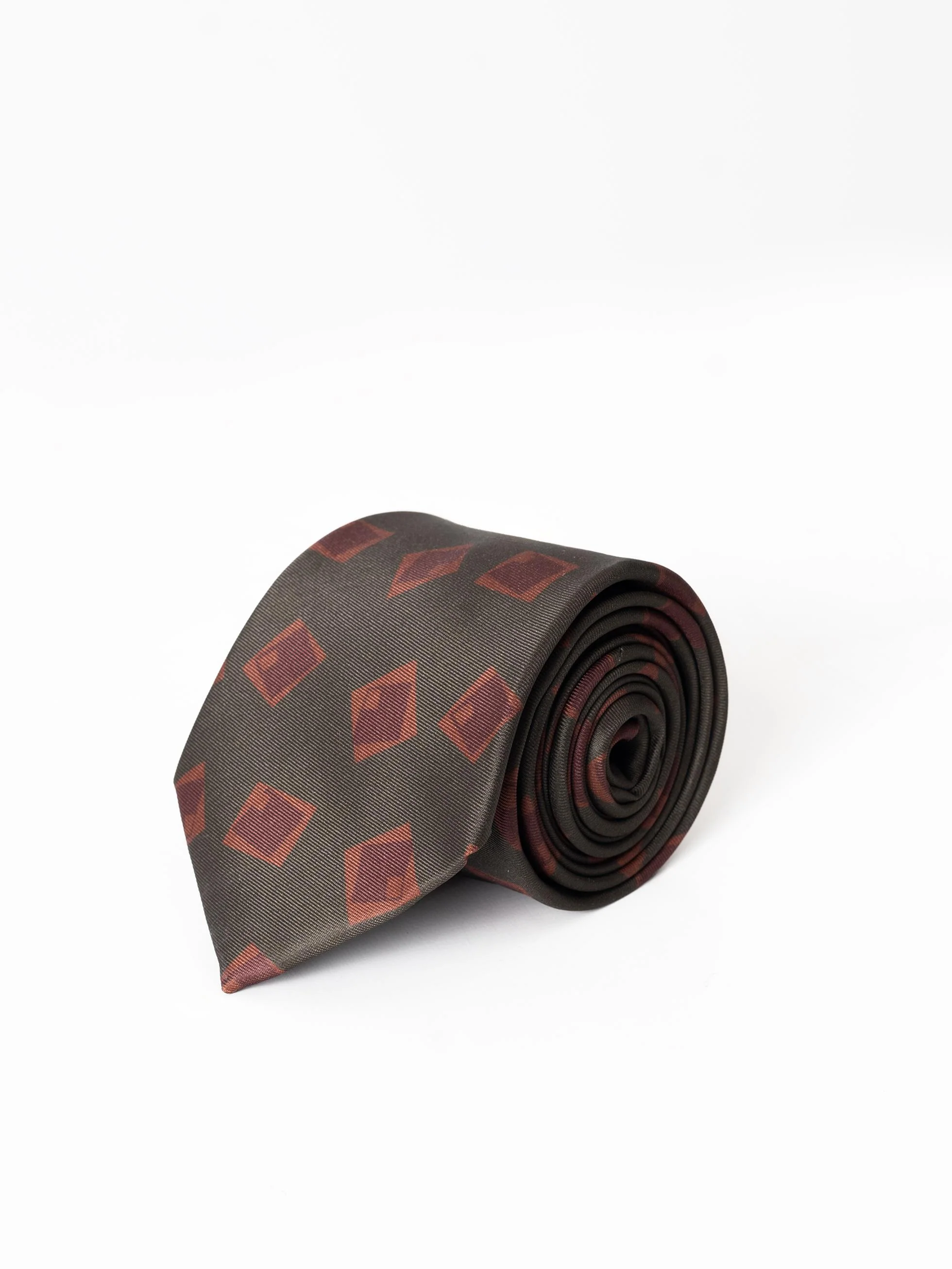 CORBATA MOTIVOS CUADRADOS VERDE