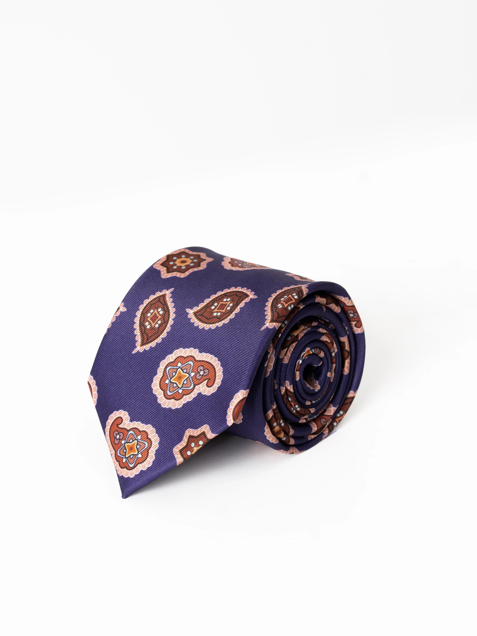 CORBATA PAISLEY MORADO