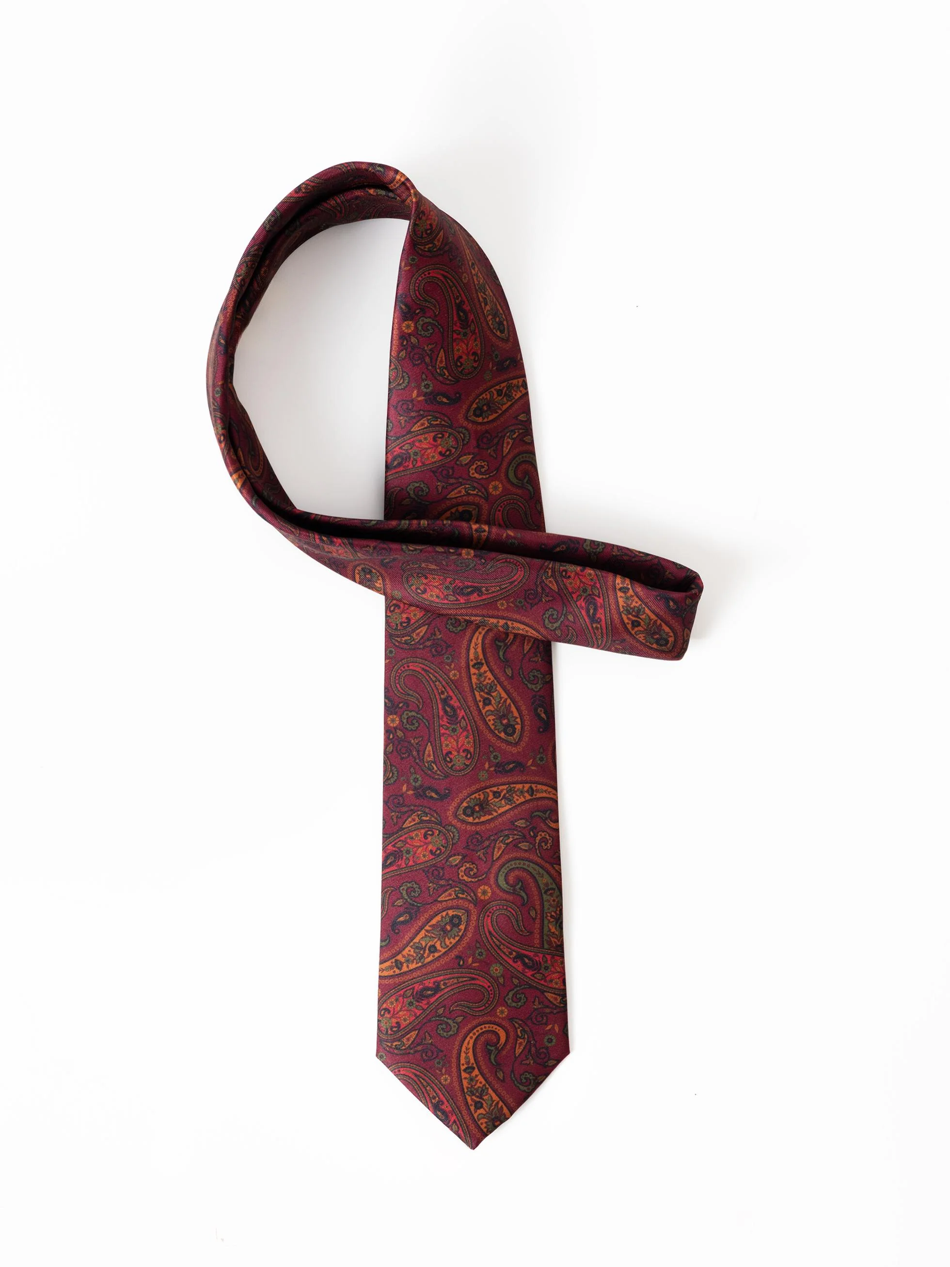 CORBATA PAISLEY BURDEOS - Image 2