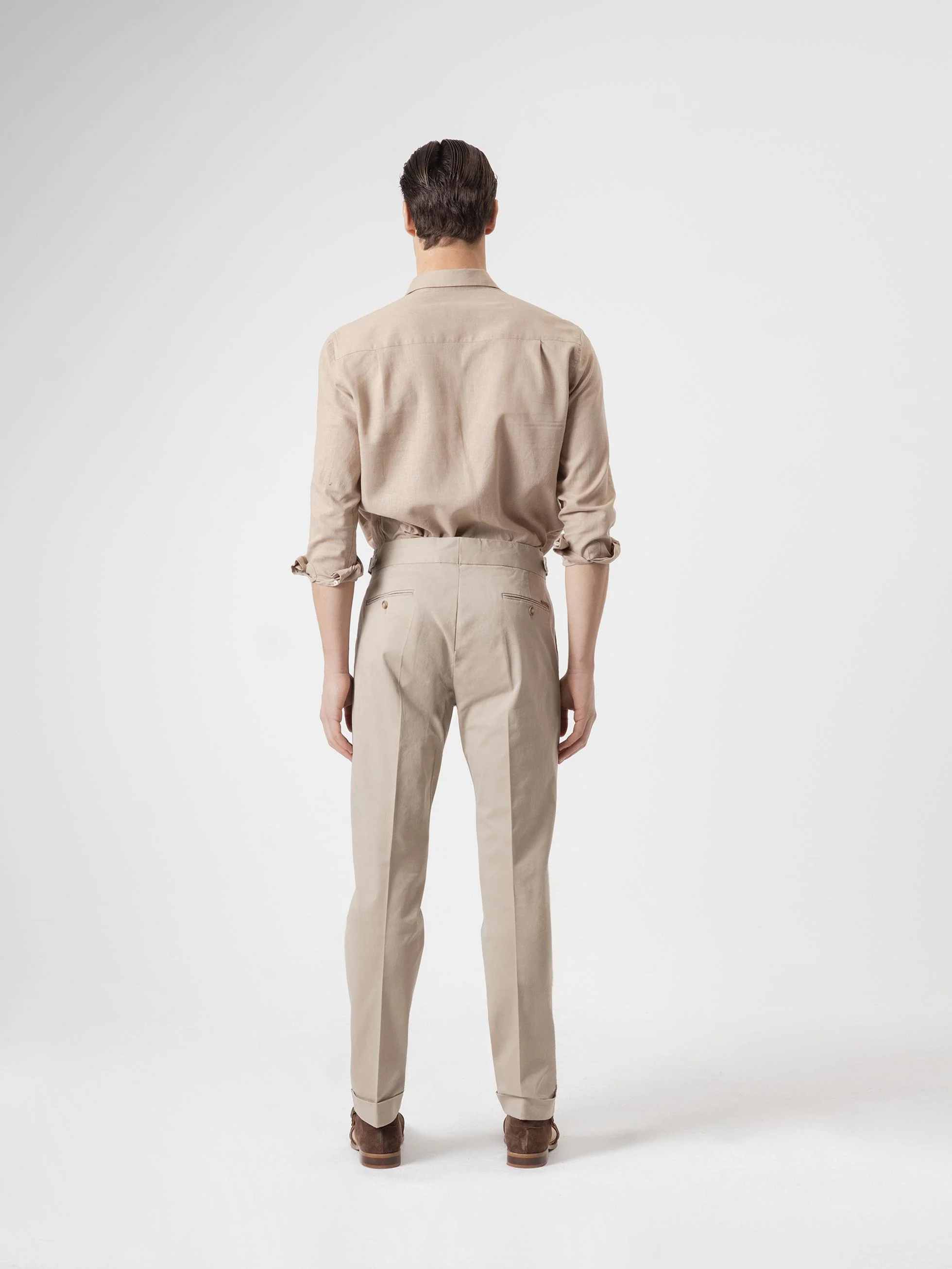 PANTALÓN GURKHA ALGODÓN MARRÓN CLARO - Image 4